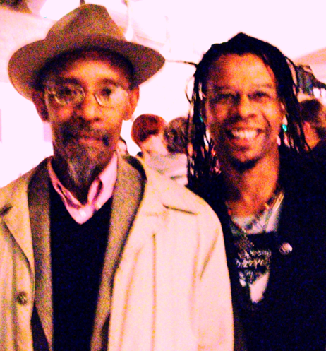 Ronnie McGrath With the great dub poet, Linton Kwesi Johnson, at the Royal Festival Hall.